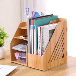 木质办公收纳盒 韩式创意家居，提升桌面整洁与生活美学